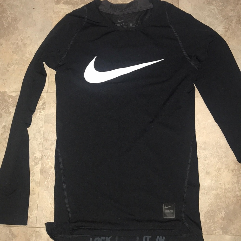 Nike Dri Fit Long Sleeve Shirt Black